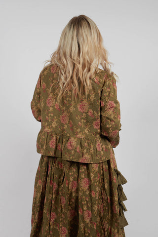Mathis Jacket in Popeline Mousse Fleure