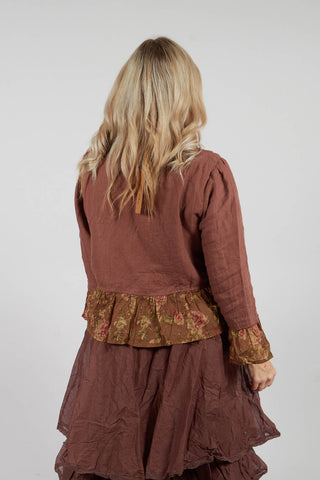Mathis Jacket in Lin Bois de Rose