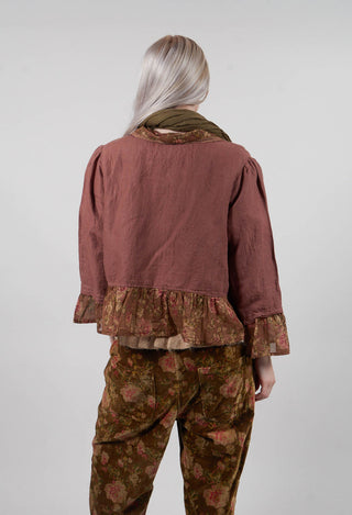 Mathis Jacket in Lin Bois de Rose