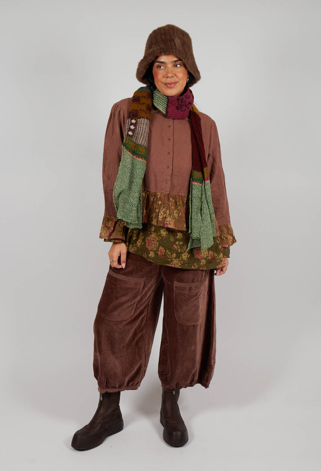 Mathis Jacket in Lin Bois de Rose