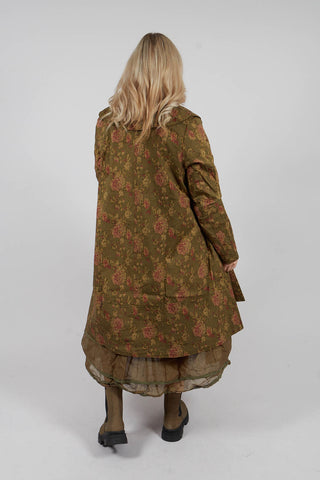 Loune Coat in Popeline Mousse Fleure
