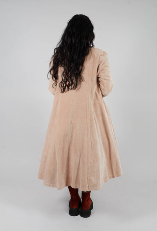 Ayden Coat in Velours Ras Rose