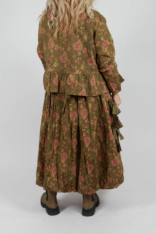 Soleil Skirt in Popeline Mousse Fleure