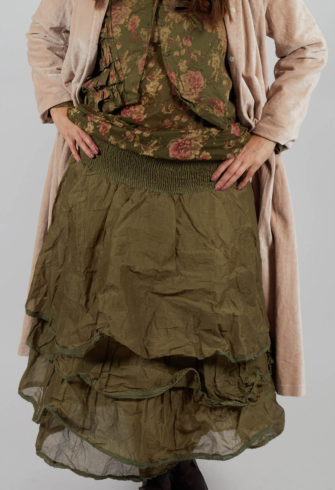 Madeleine Skirt in Organdy Mouse