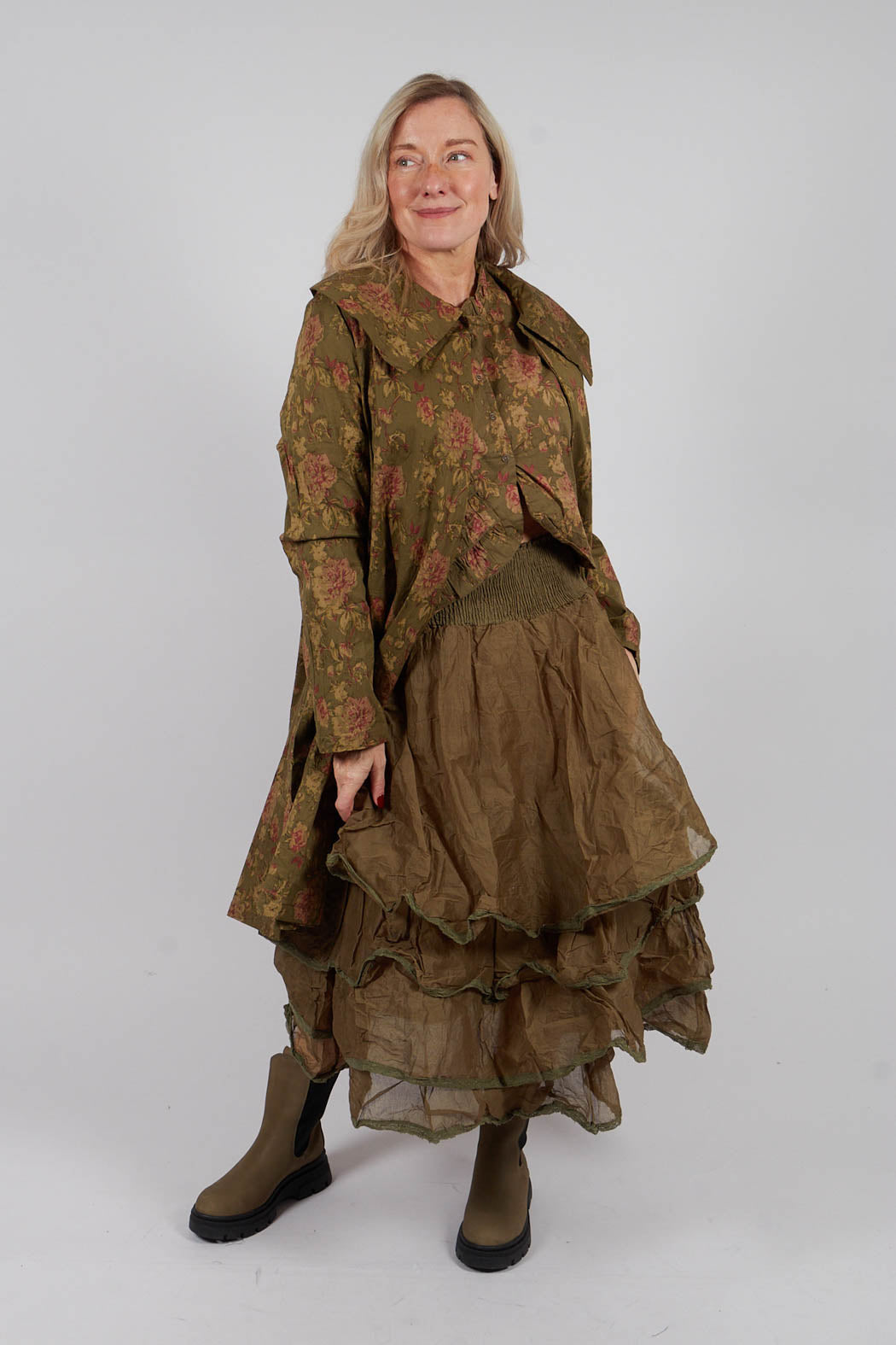 Madeleine Skirt in Organdy Mouse
