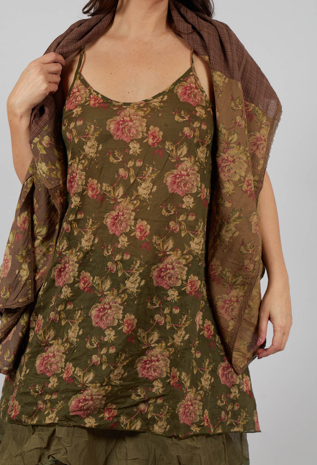 Lea Tunic in Coton Mousse Fleurs