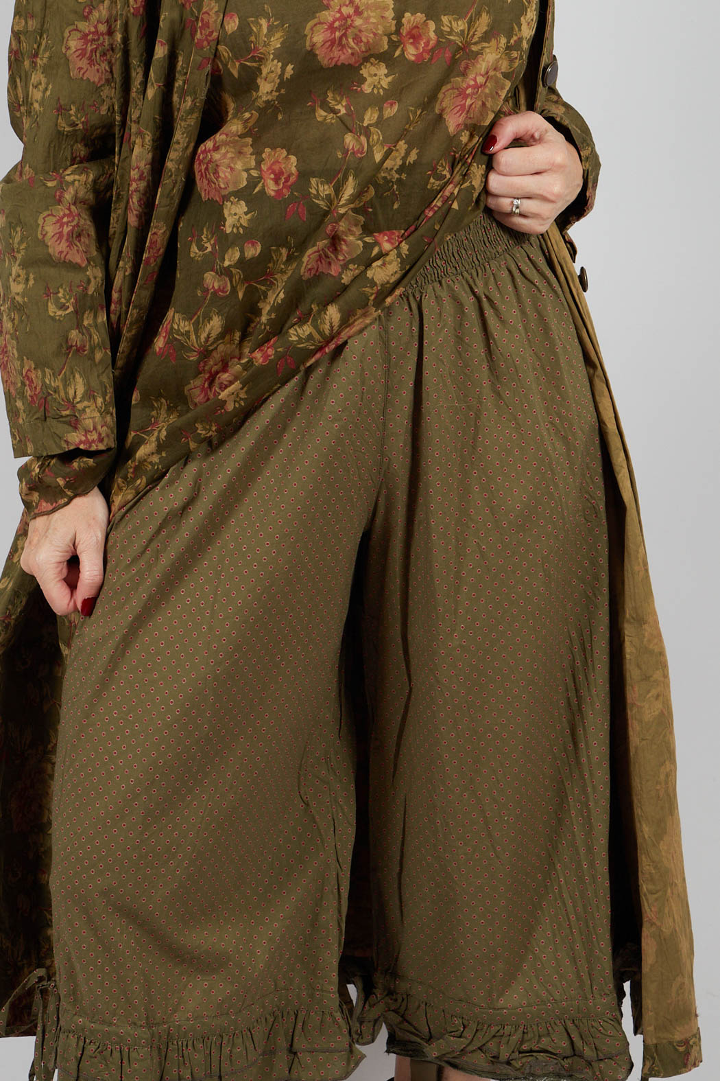 Robert Trousers in Coton Mousse Pois