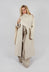 Draped Coat in Lana