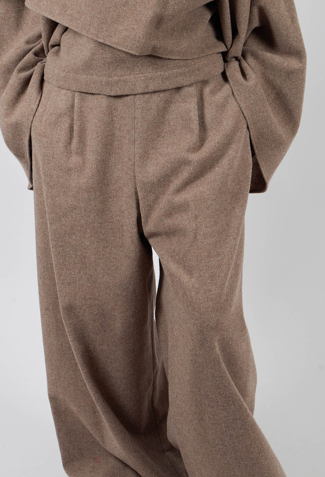 High Waist Trousers in Mud