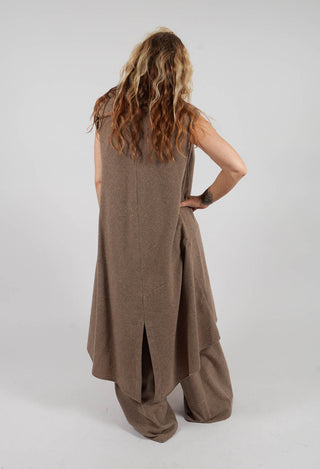 Back Neckline Dress in Mud