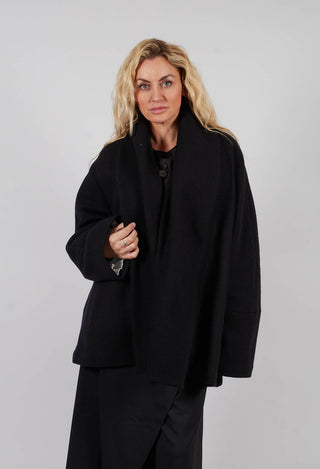 Warm Wool Jacket in Nero