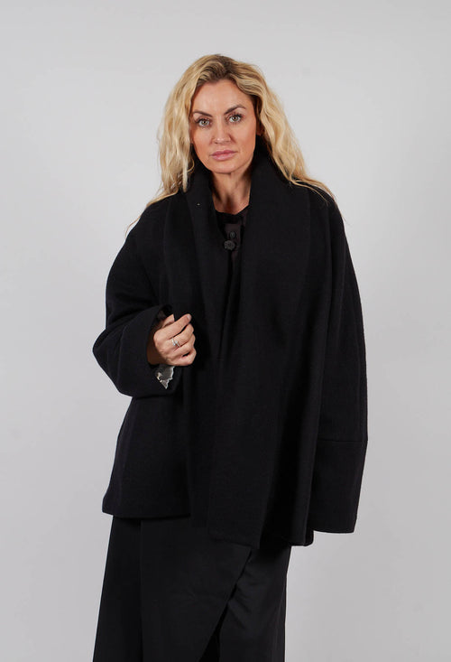 Warm Wool Jacket in Nero