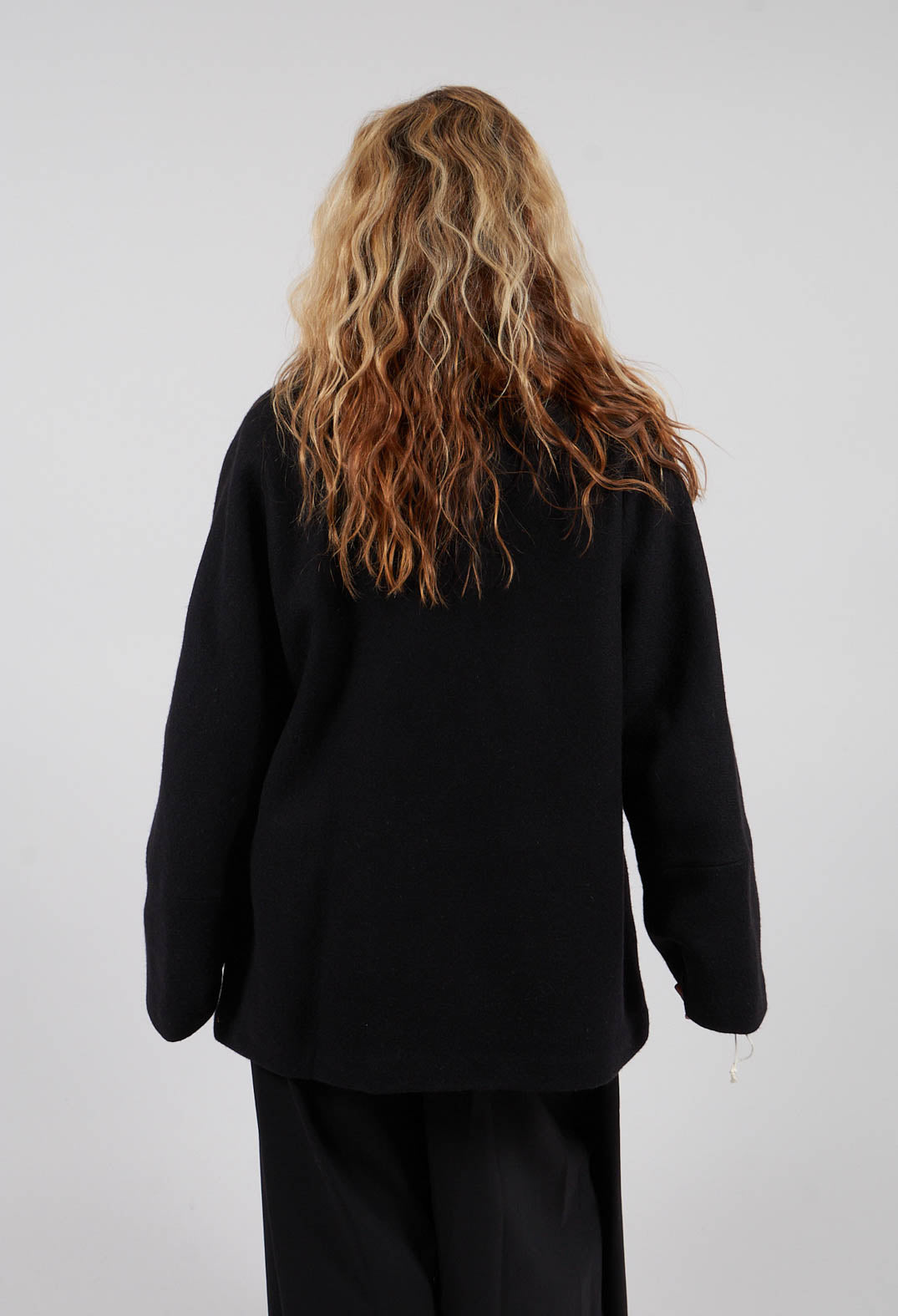 Warm Wool Jacket in Nero