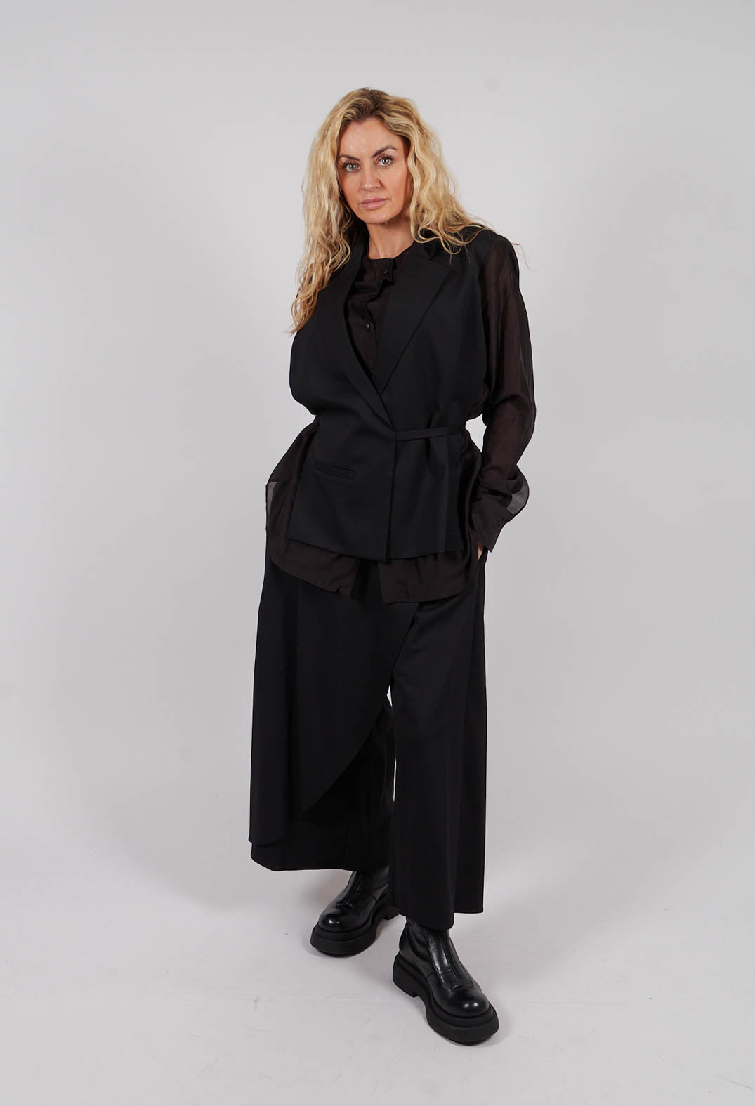 Panel Pant in Nero