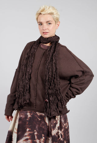 Crash-Scha scarf in Choco