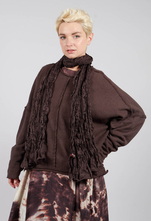 Crash-Scha scarf in Choco