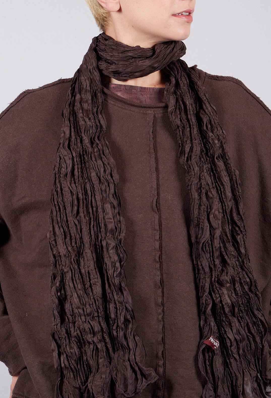 Crash-Scha scarf in Choco