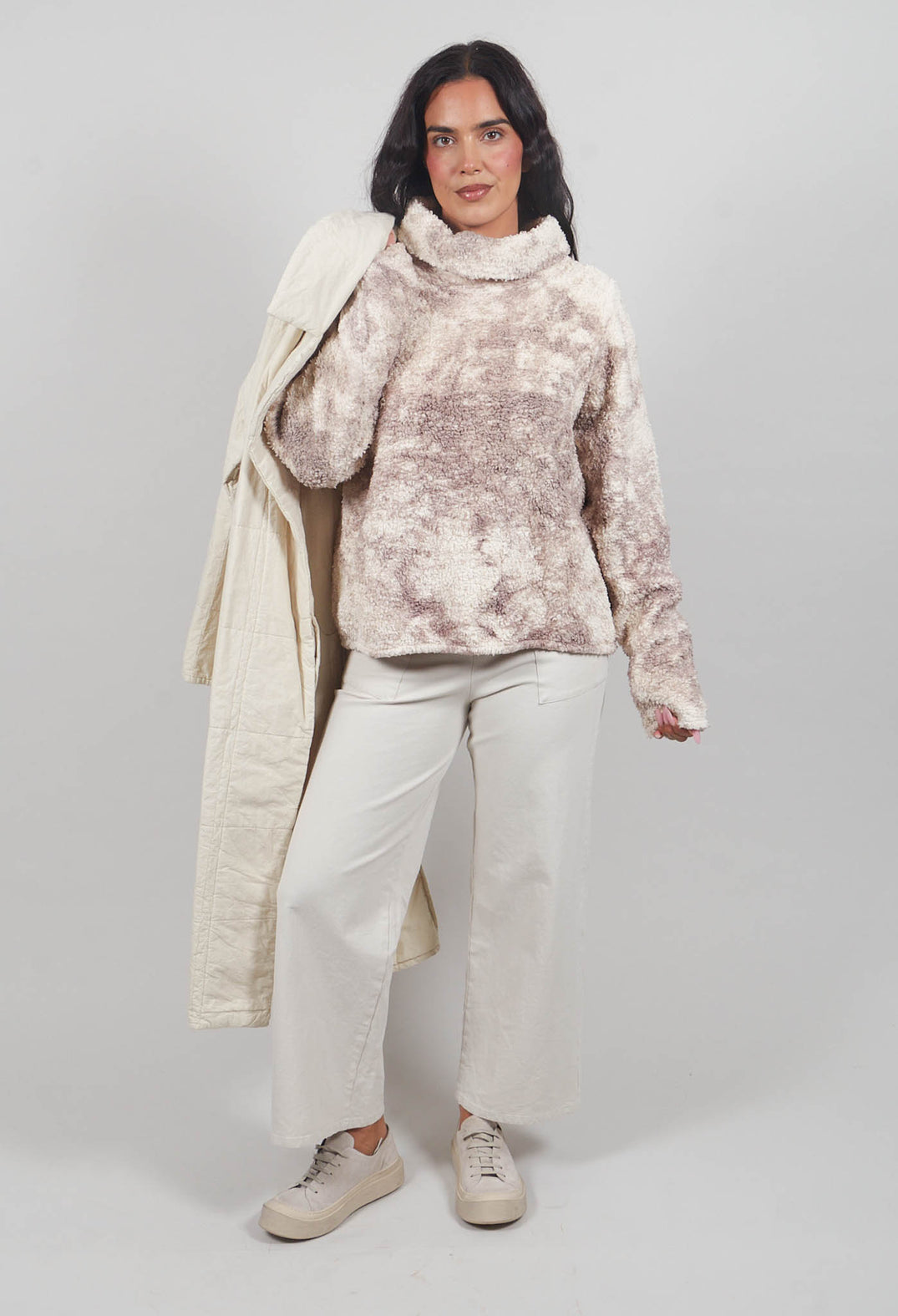 Grasch pullover in Kiesel