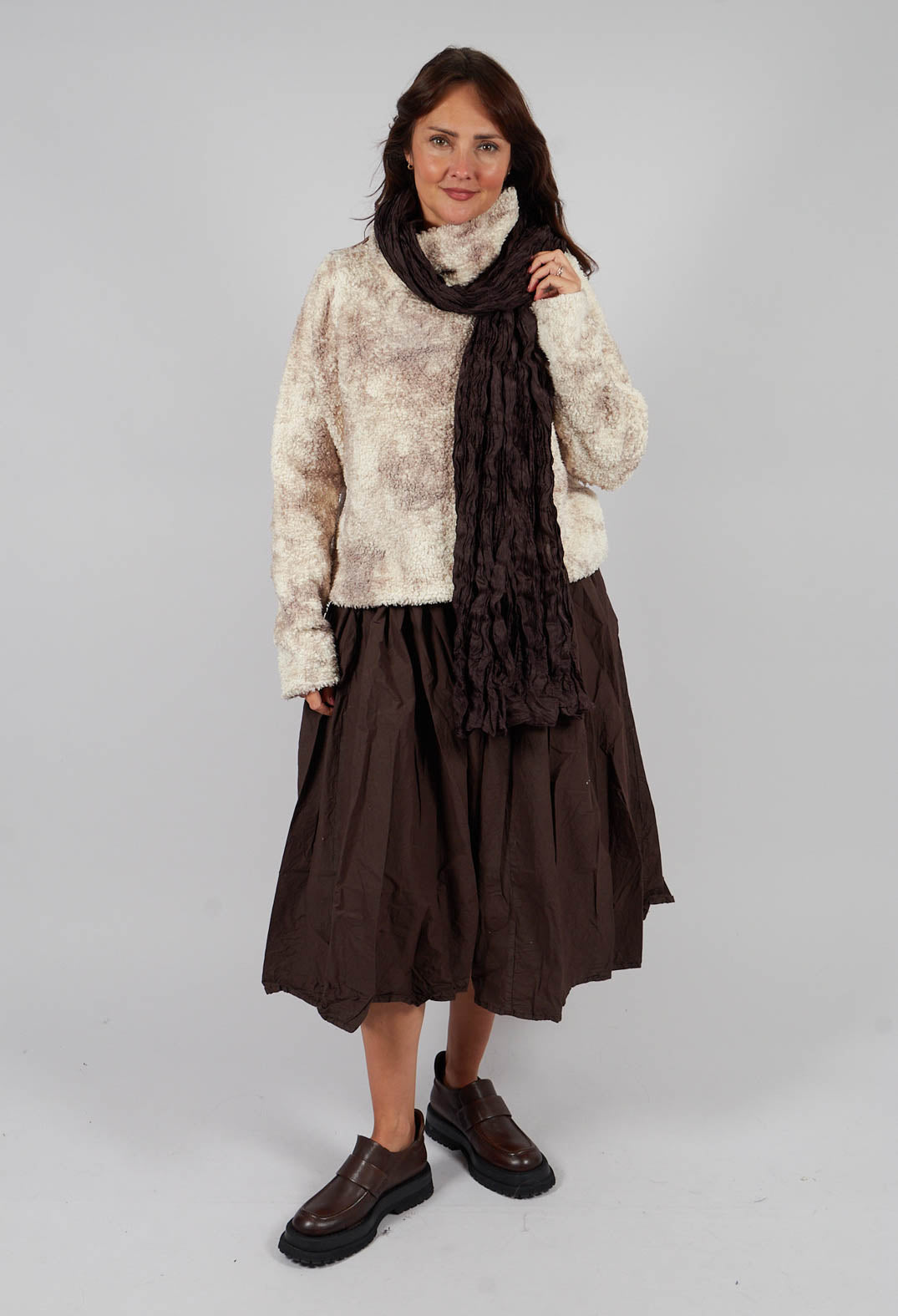 Riesencras scarf in Choco