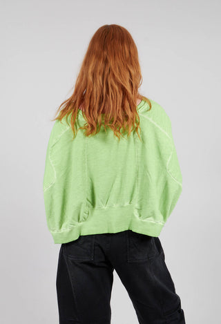 Wide Short Sweater in Pistachio