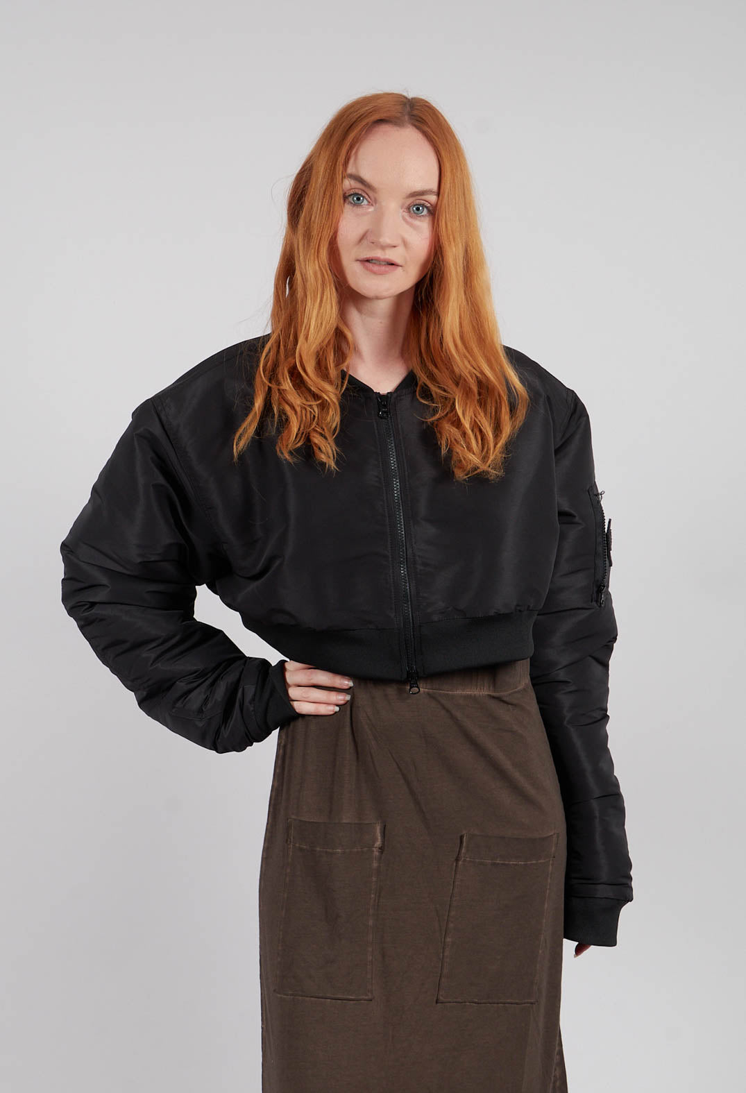The Short Bomber in Black