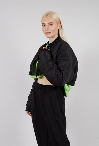 The Short Bomber in Black