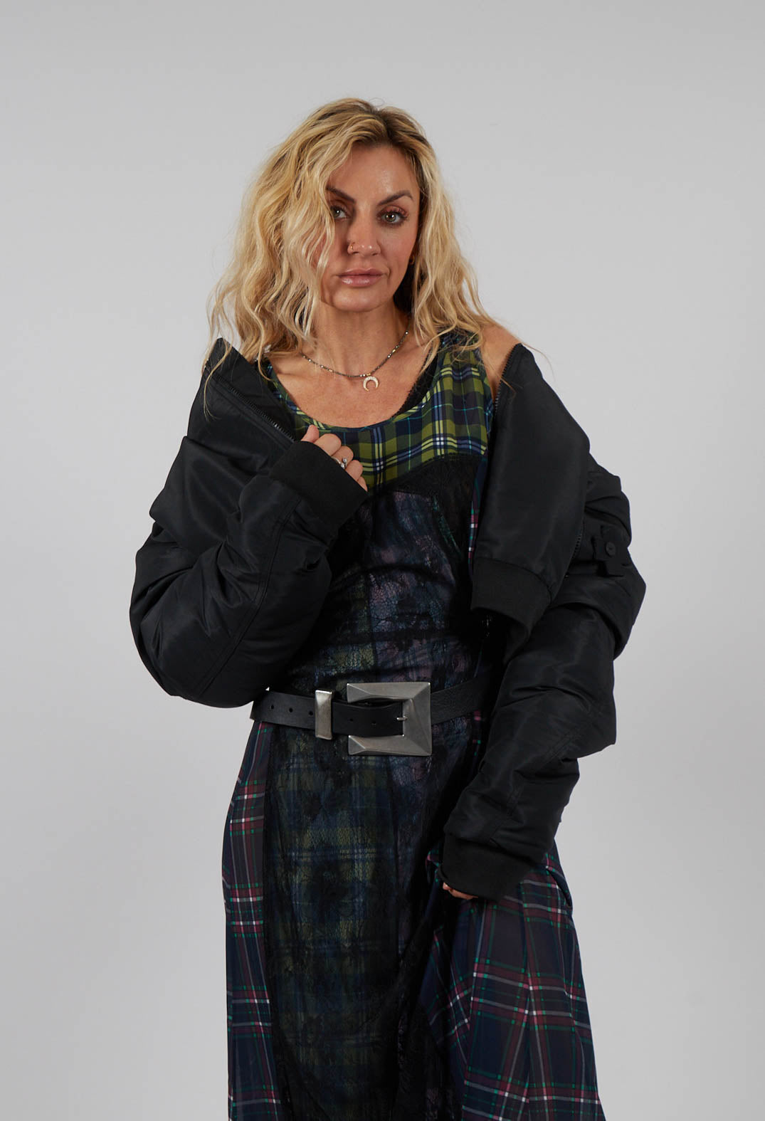 The Short Bomber in Black