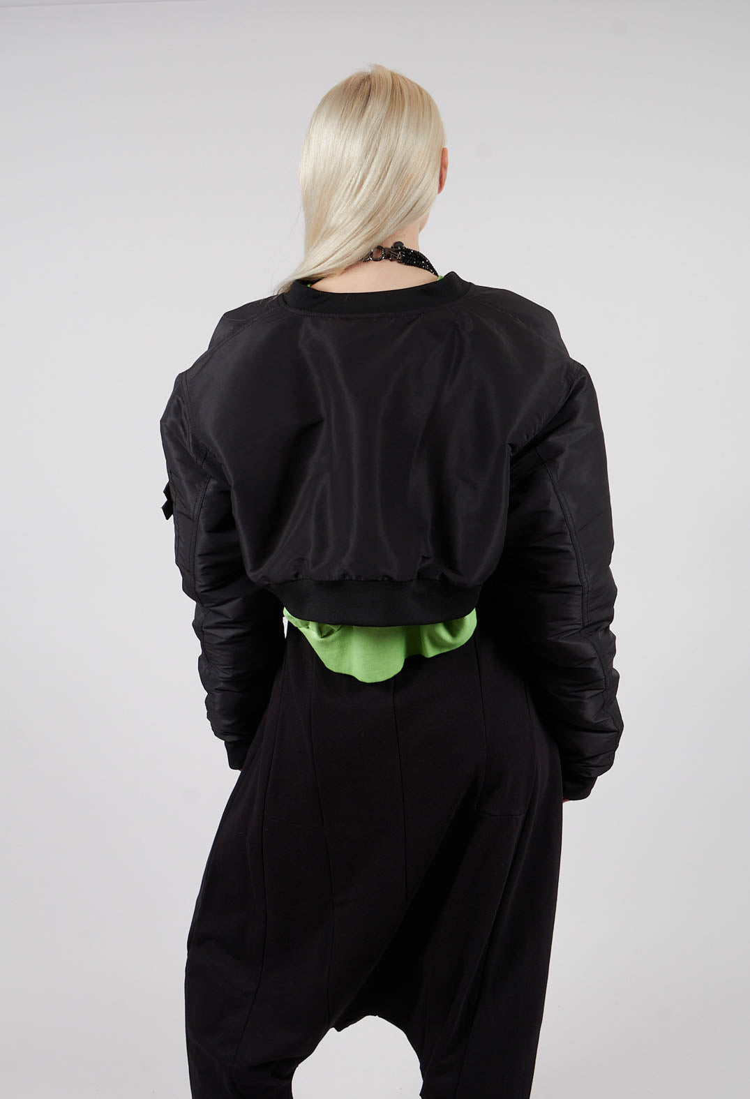 The Short Bomber in Black