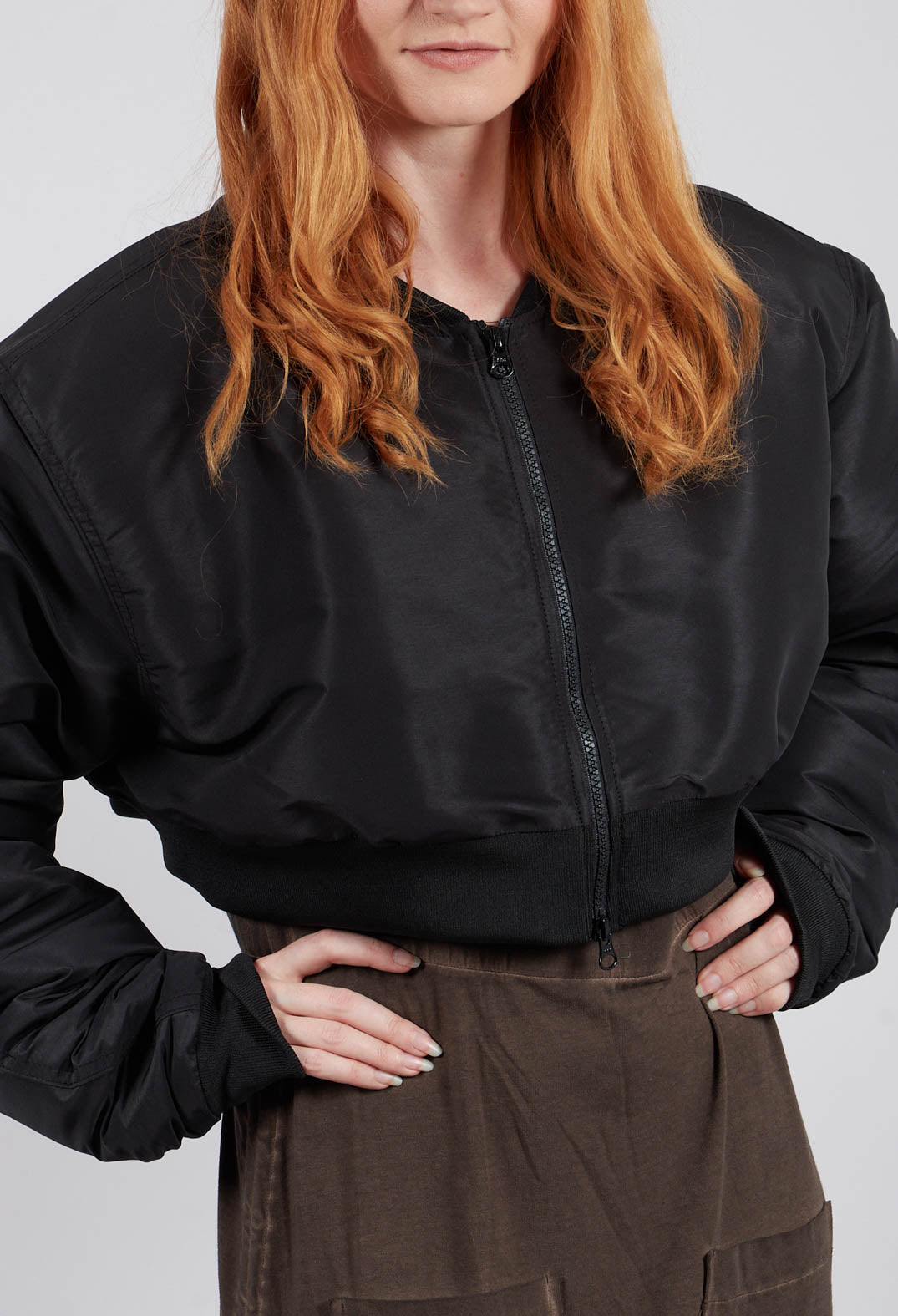 The Short Bomber in Black