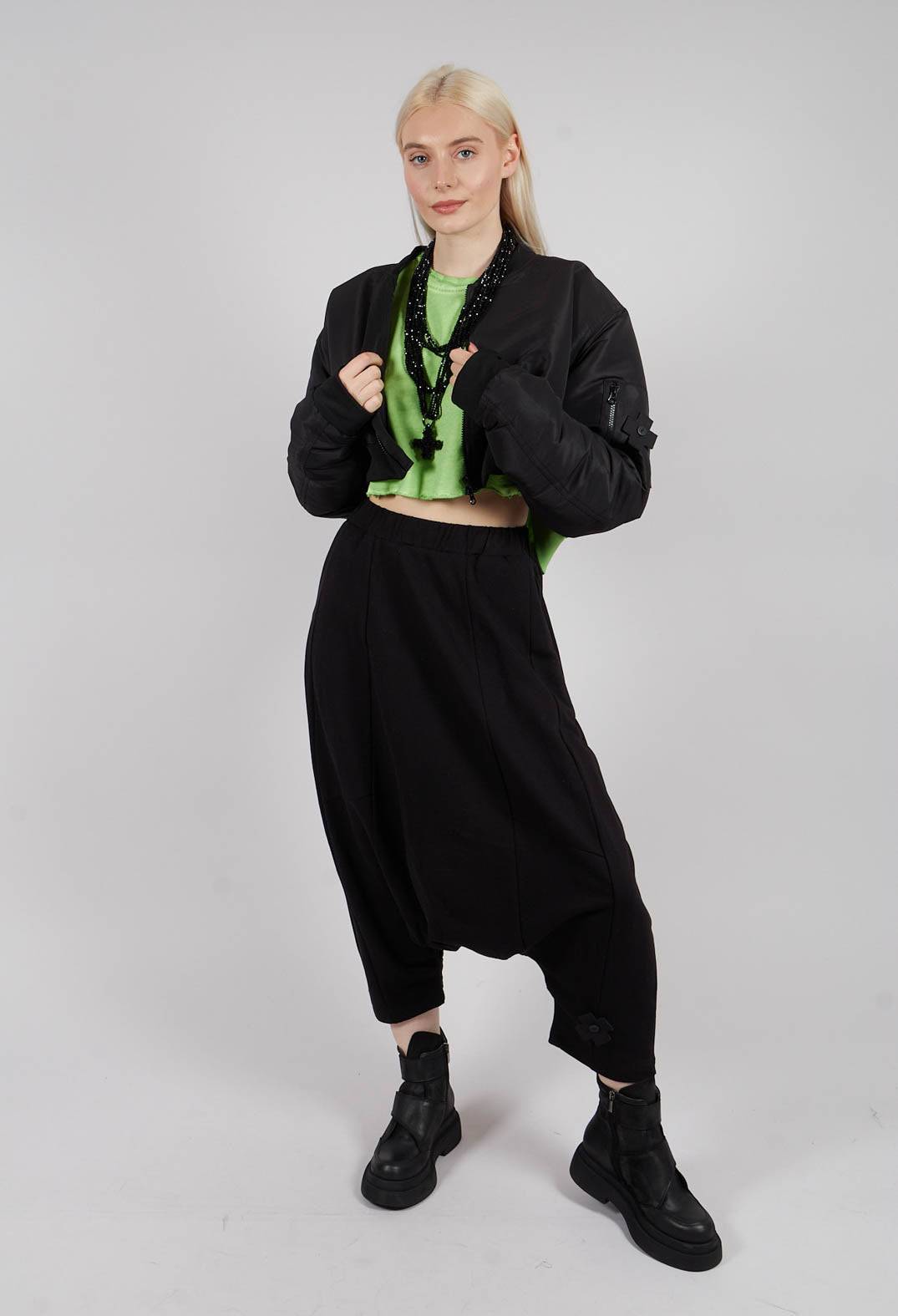 The Short Bomber in Black