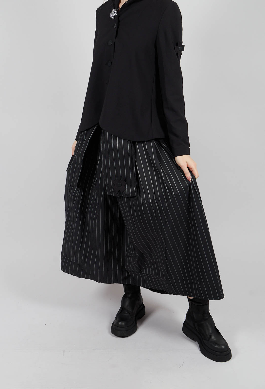 A New T Skirt in Pinstripe