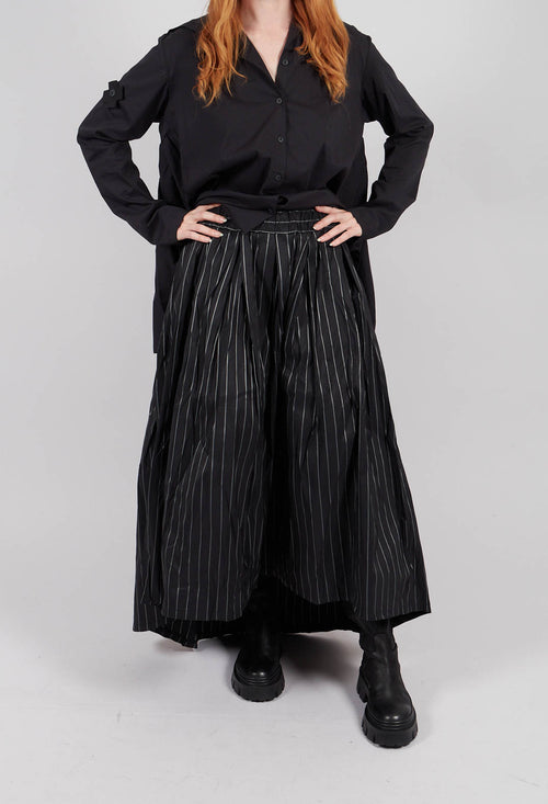 A New T Skirt in Pinstripe