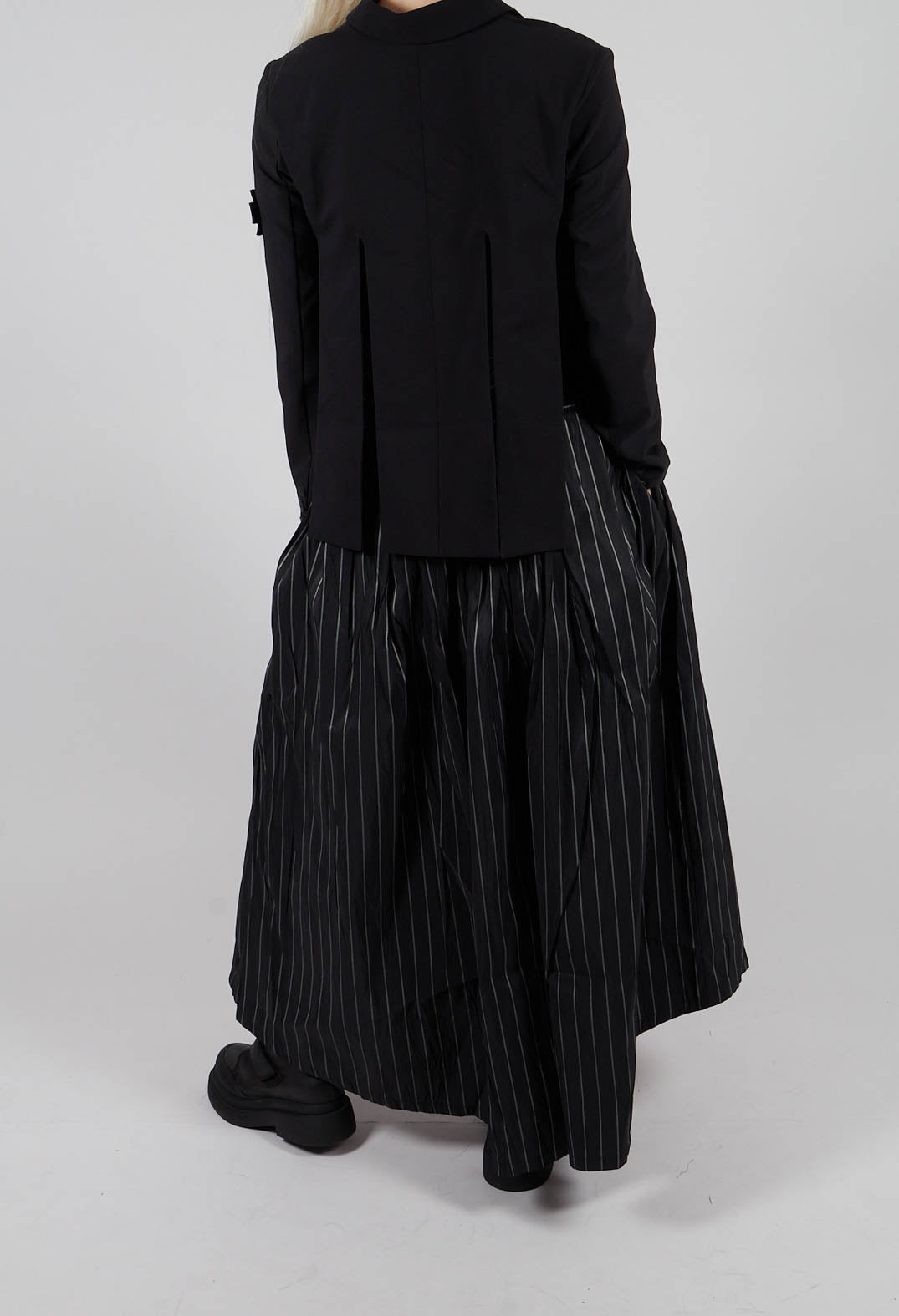 A New T Skirt in Pinstripe