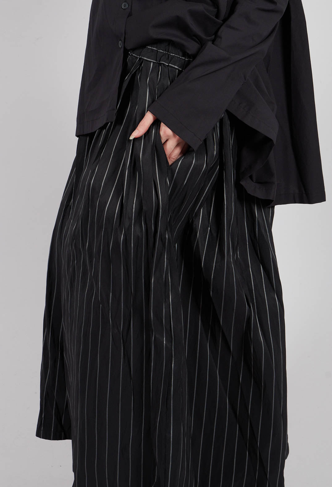 A New T Skirt in Pinstripe