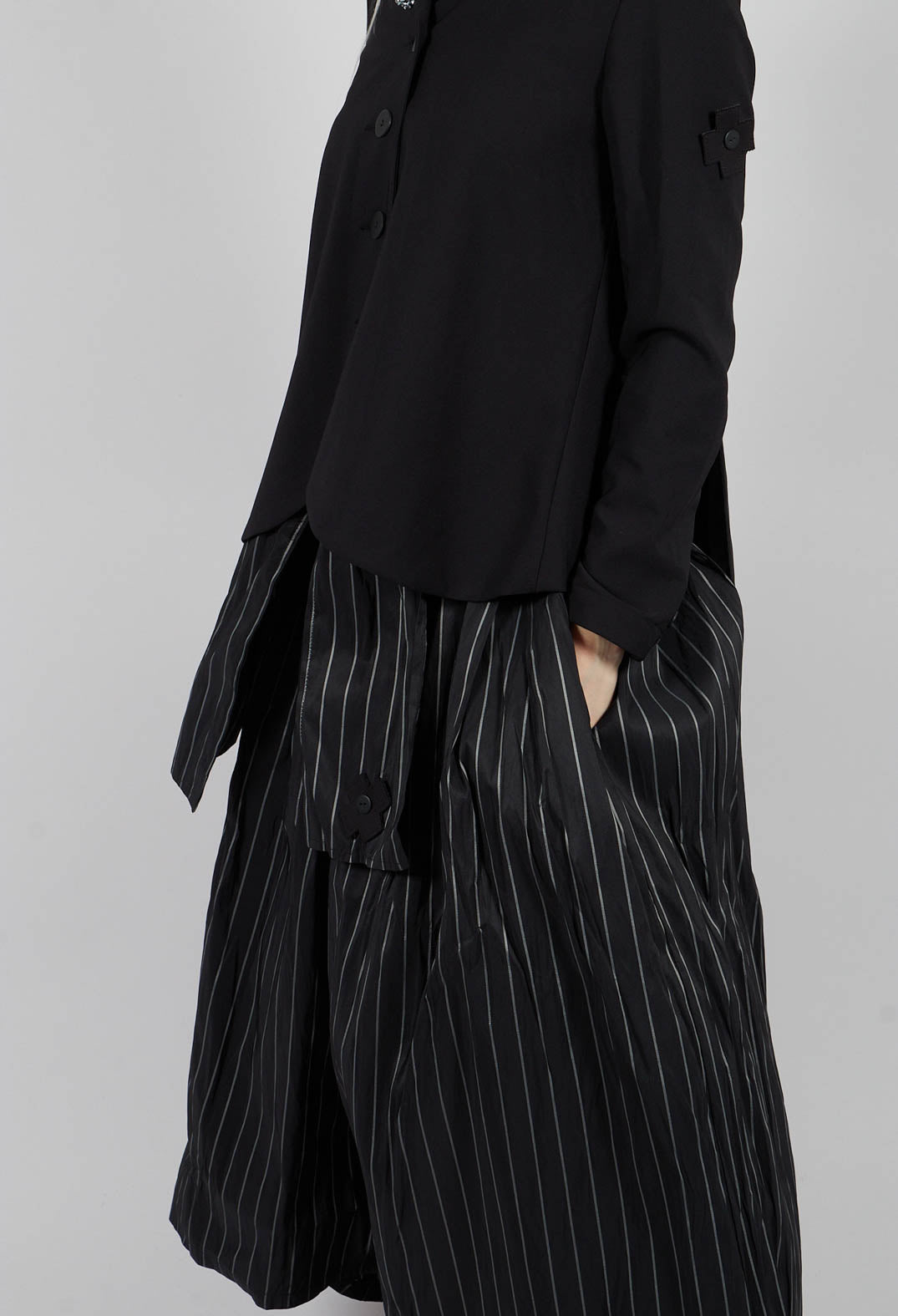 A New T Skirt in Pinstripe