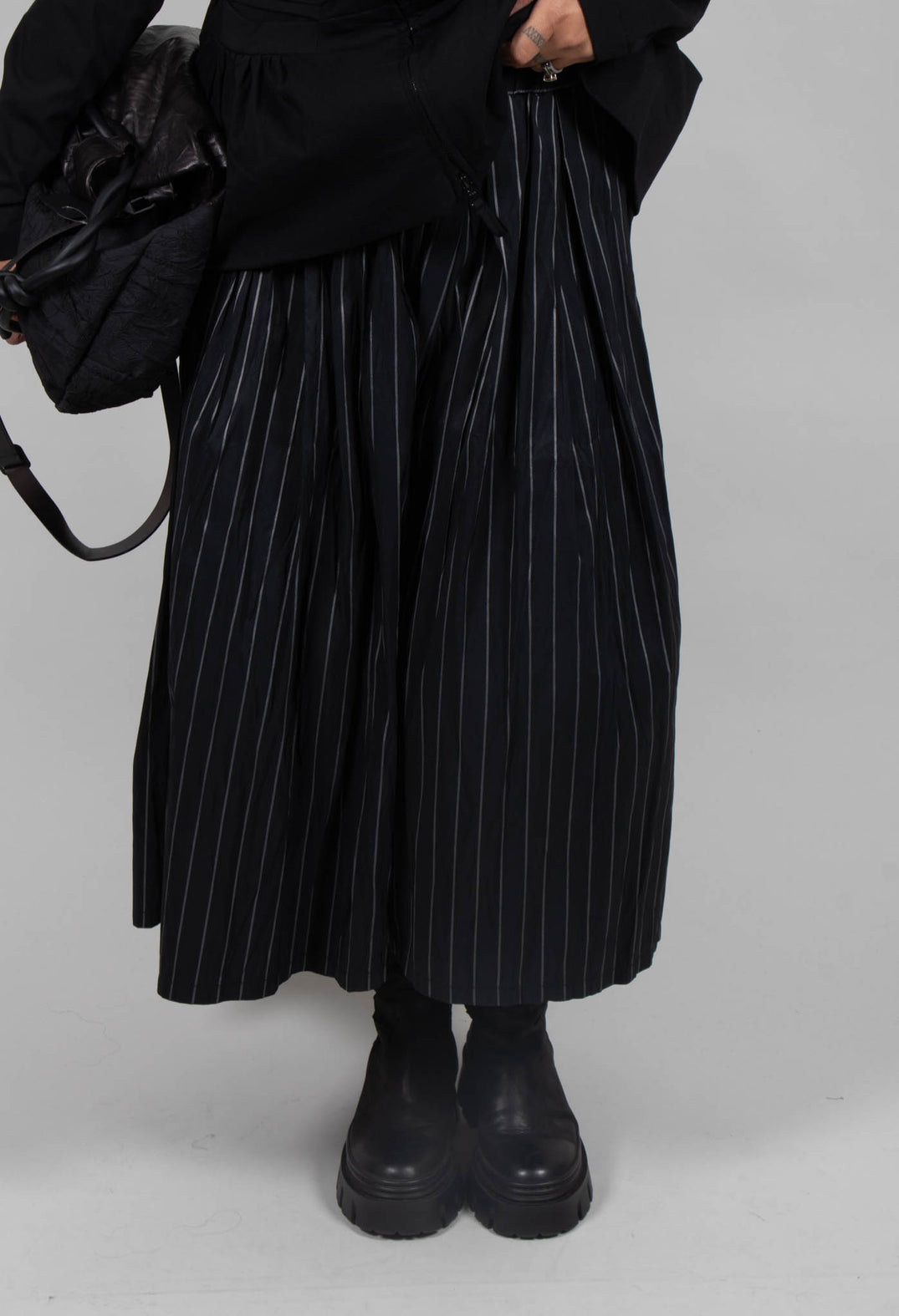 A New T Skirt in Pinstripe