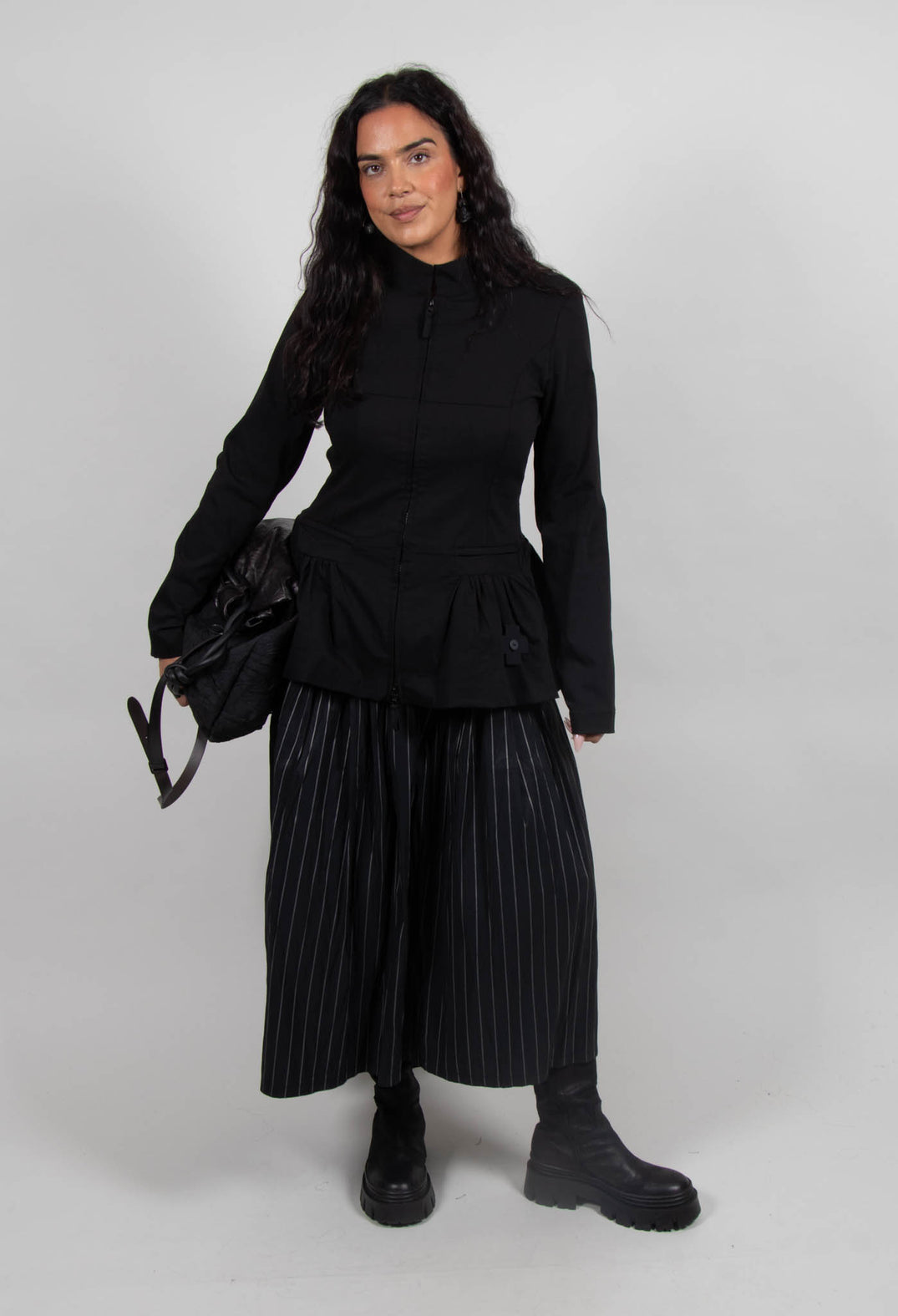 A New T Skirt in Pinstripe