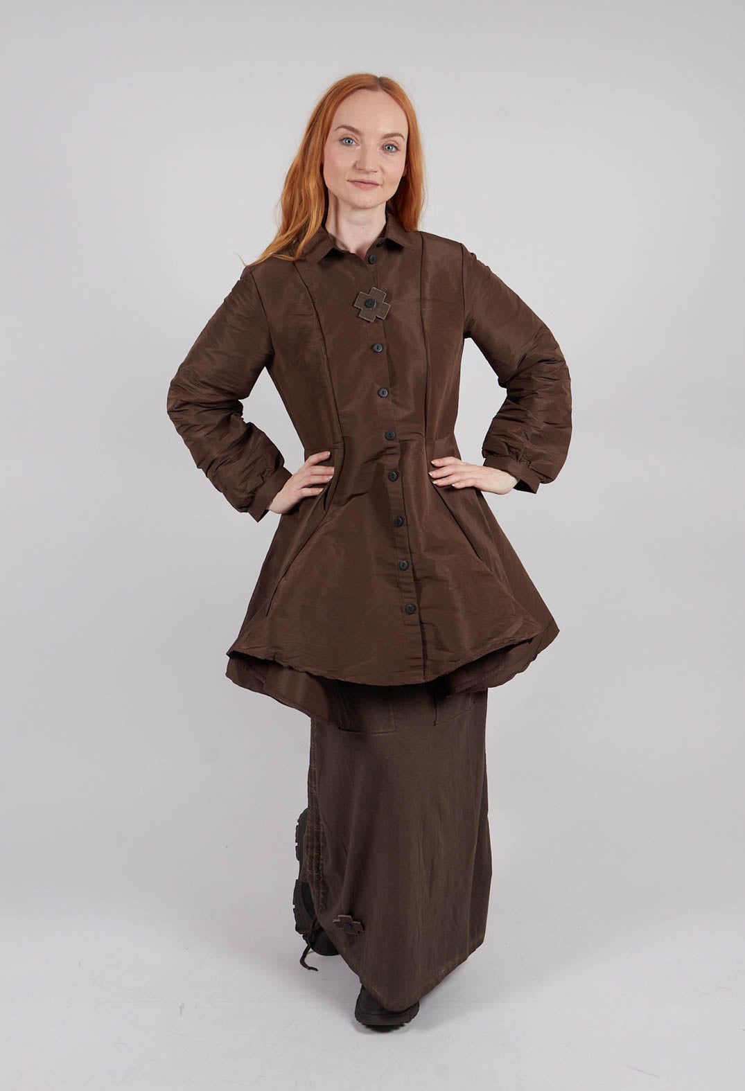T Blouse in Chocolate