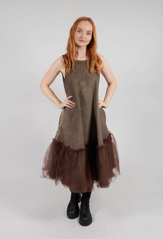Mesh Dress in Chocolate