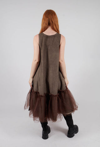 Mesh Dress in Chocolate