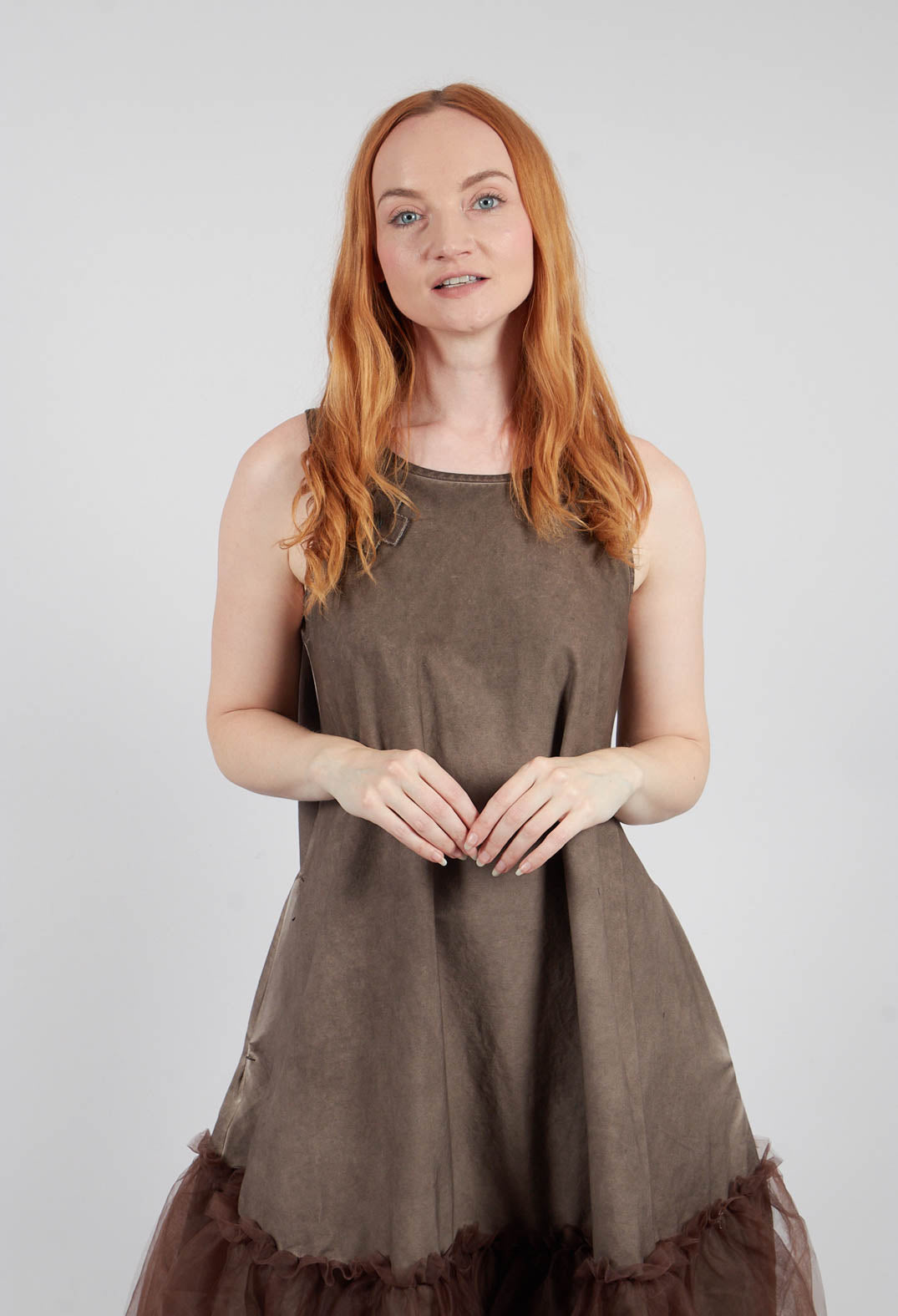 Mesh Dress in Chocolate