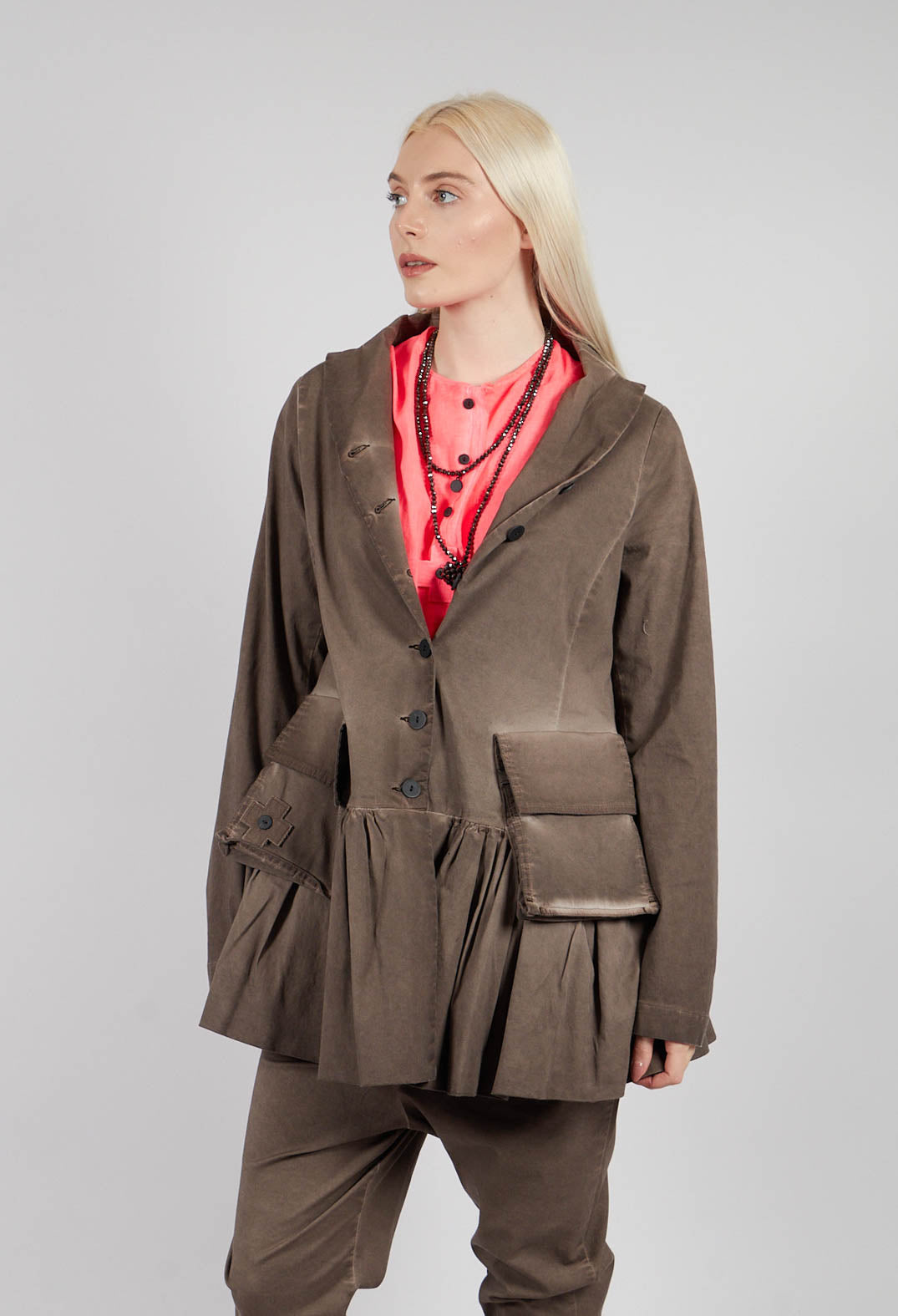 Cargo Blazer in Chocloate