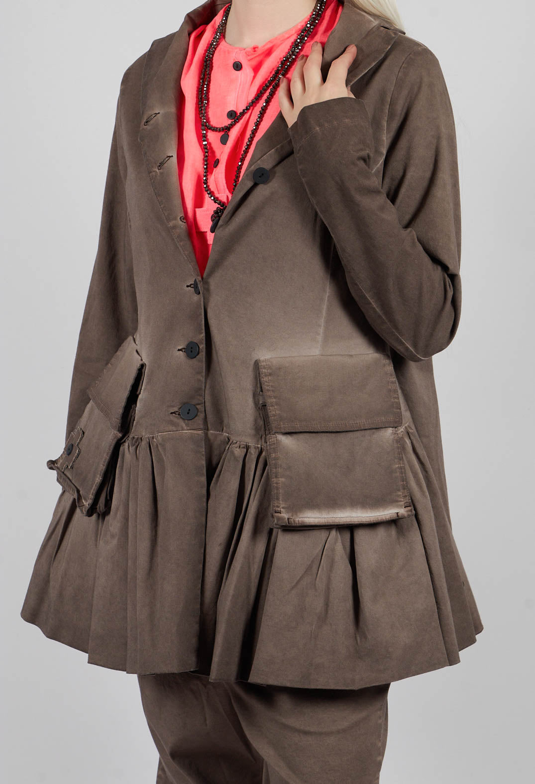 Cargo Blazer in Chocloate