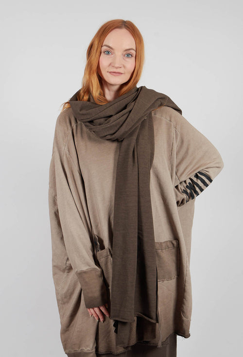 Sweat Scarf in Chocolate
