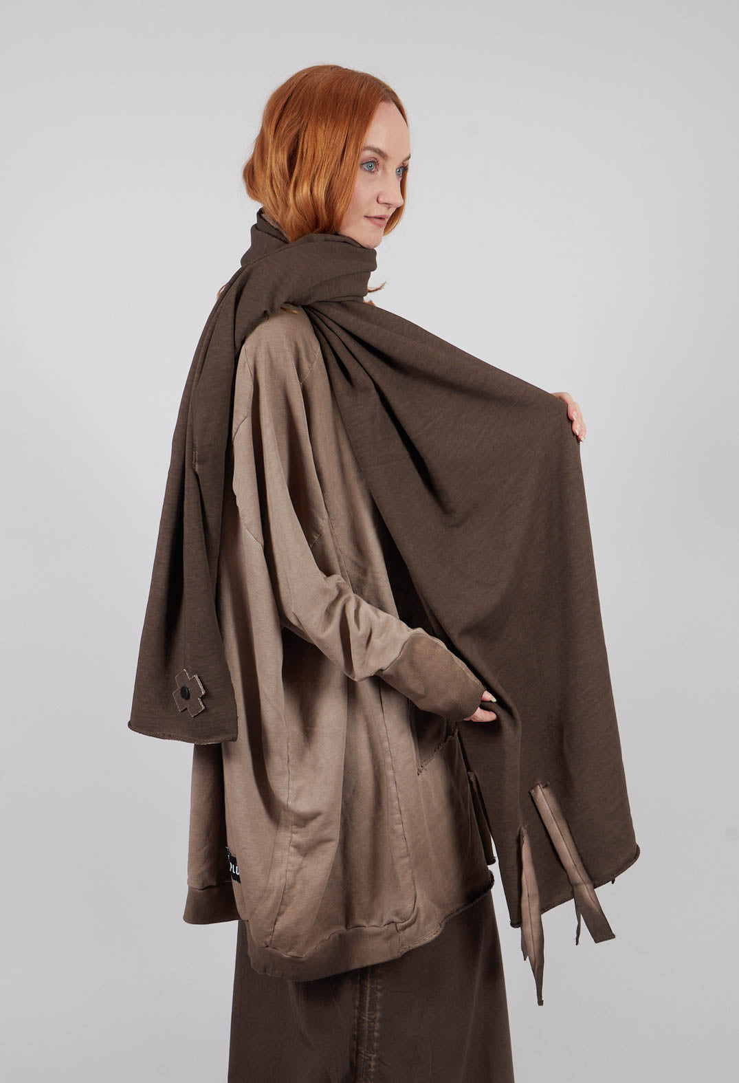 Sweat Scarf in Chocolate