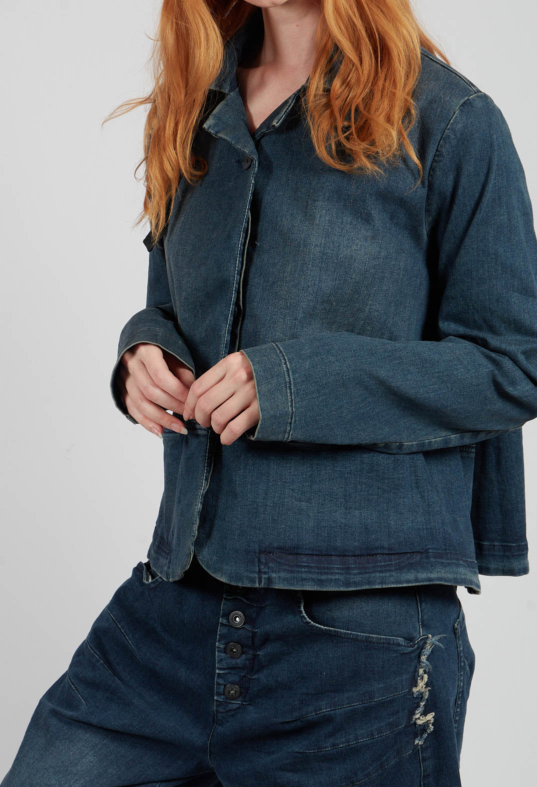 Honey Denim Jacket in Blue