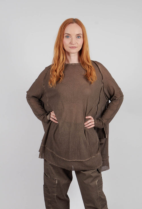 M Square Top in Chocolate