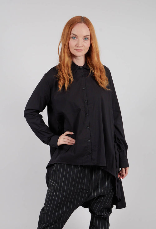 To Tie Two Shirt in Black