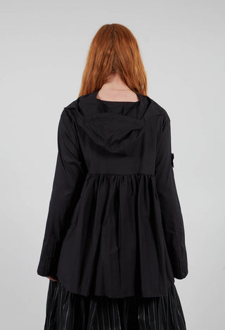Pleated Blouse in Black