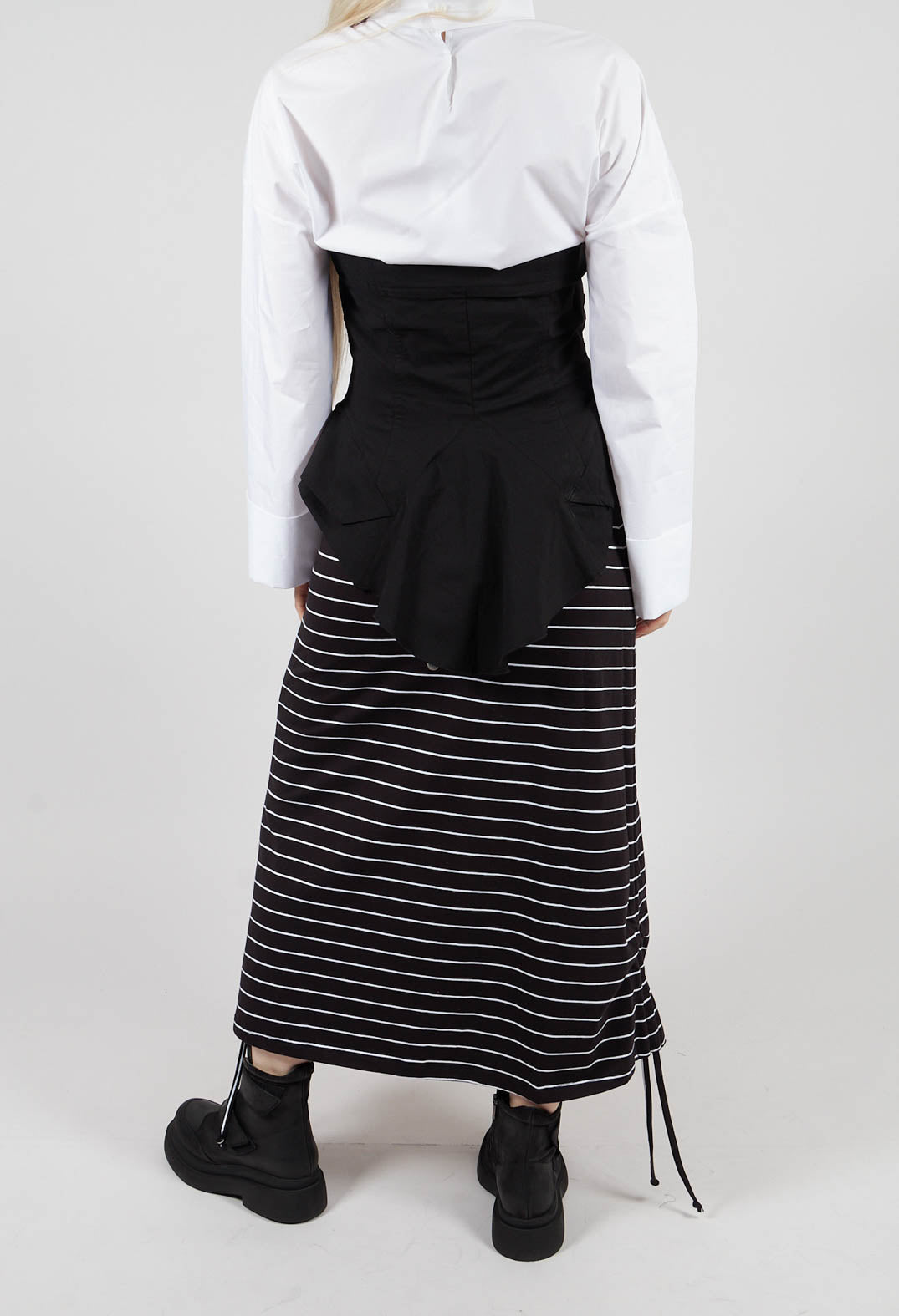 Pen Skirt Three in Pinstripe